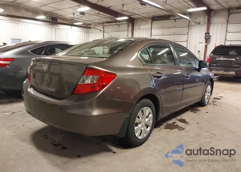 2012 Honda Civic Sdn Lx z USA, uszkodzony, nr VIN 2HGFB2F52CH500522
